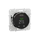 Thermostat programmable écran tactile Odace S520508 Noir 