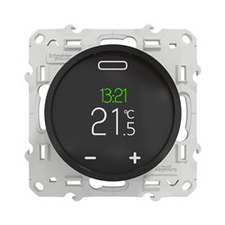 Thermostat programmable écran tactile Odace S520508 Noir 