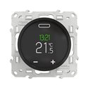 Thermostat programmable écran tactile Odace S520508 Noir 