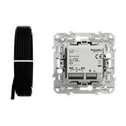 Thermostat blanc 10A pour plancher chauffant Odace S520507 Blanc 