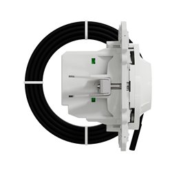 Thermostat blanc 10A pour plancher chauffant Odace S520507 Blanc 