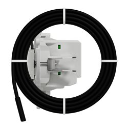 Thermostat blanc 10A pour plancher chauffant Odace S520507 Blanc 