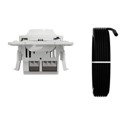 Thermostat blanc 10A pour plancher chauffant Odace S520507 Blanc 