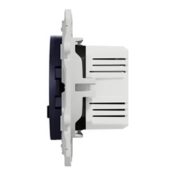 Prise USB double type A+C 5 Vcc 2,4A Odace S550401 Bleu cobalt 