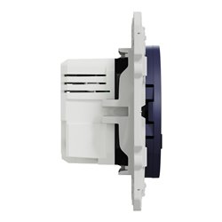 Prise USB double type A+C 5 Vcc 2,4A Odace S550401 Bleu cobalt 
