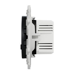 Prise USB double type A+C 5 Vcc 2,4A Odace S540401 Anthracite 