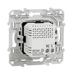 Prise USB double type A+C 5 Vcc 2,4A Odace S540401 Anthracite 