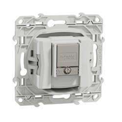 Prise TV/FM/SAT encastrée Odace S520460 Blanc brillant 