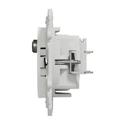 Prise TV/FM/SAT encastrée Odace S525461 Blanc brillant 