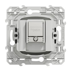 Prise TV/FM/SAT encastrée Odace S530461 Aluminium 