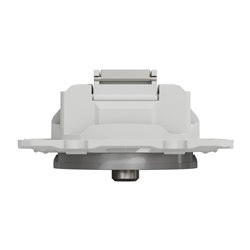 Prise TV/FM/SAT encastrée Odace S530461 Aluminium 