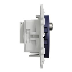Prise TV/FM/SAT encastrée Odace S550461 Bleu cobalt 1 entrée