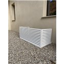Habillage groupe extérieur cache-clim Aluminium Blanc Taille XXL