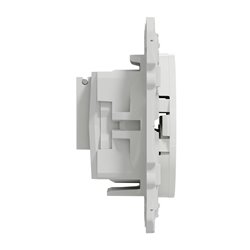 Prise TV/FM encastrée individuelle Odace S520451 Blanc 