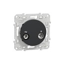 Prise TV/FM encastrée Odace S540451 Anthracite 