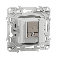 Prise TV/FM encastrée Odace S540451 Anthracite 
