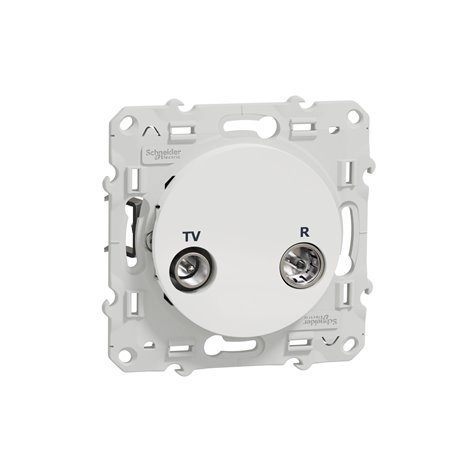 Prise TV/FM encastrée Odace S525451 Blanc brillant Prise TV/FM encastrée Odace S525451 Blanc brillant