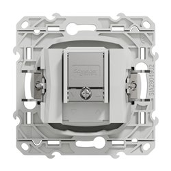 Prise TV/FM encastrée Odace S525451 Blanc brillant 
