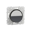 Bouton-poussoir Odace S540266 Anthracite avec porte-étiquette