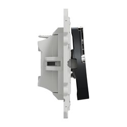 Bouton-poussoir Odace S540266 Anthracite avec porte-étiquette