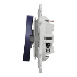 Bouton-poussoir Odace S550206 Bleu cobalt 