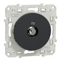 Prise TV simple encastrée Odace S540445 Anthracite 