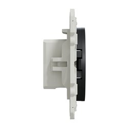 Prise TV simple encastrée Odace S540445 Anthracite 