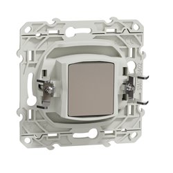 Prise TV simple encastrée Odace S525445 Blanc brillant 