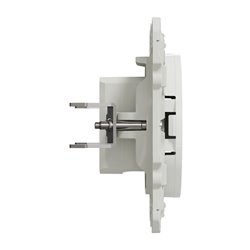Prise TV simple encastrée Odace S525445 Blanc brillant 