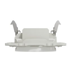 Prise TV simple encastrée Odace S525445 Blanc brillant 