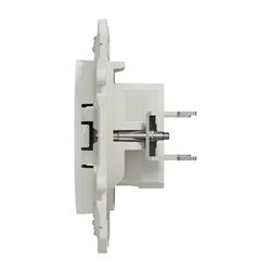 Prise TV simple encastrée Odace S525445 Blanc brillant 