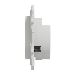 Prise TV multiservices encastrée Odace S520457 Blanc brillant 