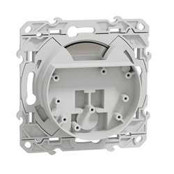 Prise TV multiservices encastrée Odace S520457 Blanc brillant 