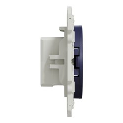Prise TV encastrée Odace S550445 Bleu cobalt 