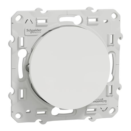 Bouton-poussoir sans marquage lumineux Odace S520276 Blanc brillant Bouton-poussoir sans marquage lumineux Odace S520276 Blanc brillant