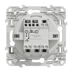 Bouton-poussoir sans marquage lumineux Odace S520276 Blanc brillant 
