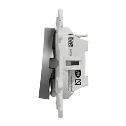 Bouton-poussoir sans marquage lumineux Odace S530276 Aluminium 