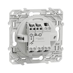 Bouton-poussoir sans marquage lumineux Odace S530276 Aluminium 