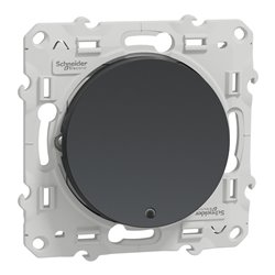 Bouton-poussoir sans marquage lumineux Odace S540276 Anthracite 