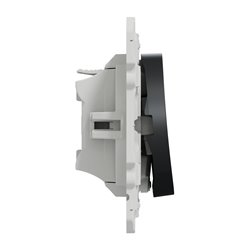Bouton-poussoir sans marquage lumineux Odace S540276 Anthracite 