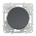 Bouton-poussoir sans marquage lumineux Odace S540276 Anthracite 