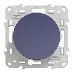 Bouton-poussoir sans marquage lumineux Odace S550276 Bleu cobalt 