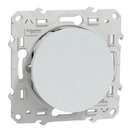 Bouton-poussoir sans marquage Odace S510206 Blanc recyclé brillant 