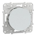 Bouton-poussoir sans marquage Odace S510206 Blanc recyclé brillant 