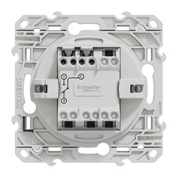 Bouton-poussoir sans marquage Odace S510206 Blanc recyclé brillant 