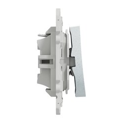 Bouton-poussoir sans marquage Odace S510206 Blanc recyclé brillant 