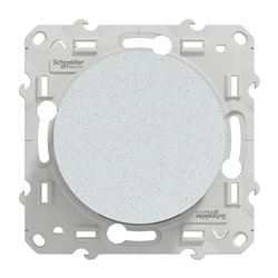 Bouton-poussoir sans marquage Odace S510206 Blanc recyclé brillant 