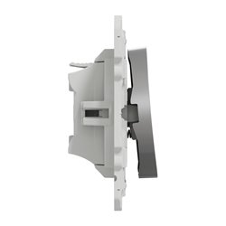 Bouton-poussoir symbole carillon Odace S530246 Aluminium 