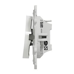 Bouton-poussoir symbole de cloche Odace S520246 Blanc brillant 