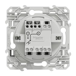 Bouton-poussoir symbole de cloche Odace S520246 Blanc brillant 